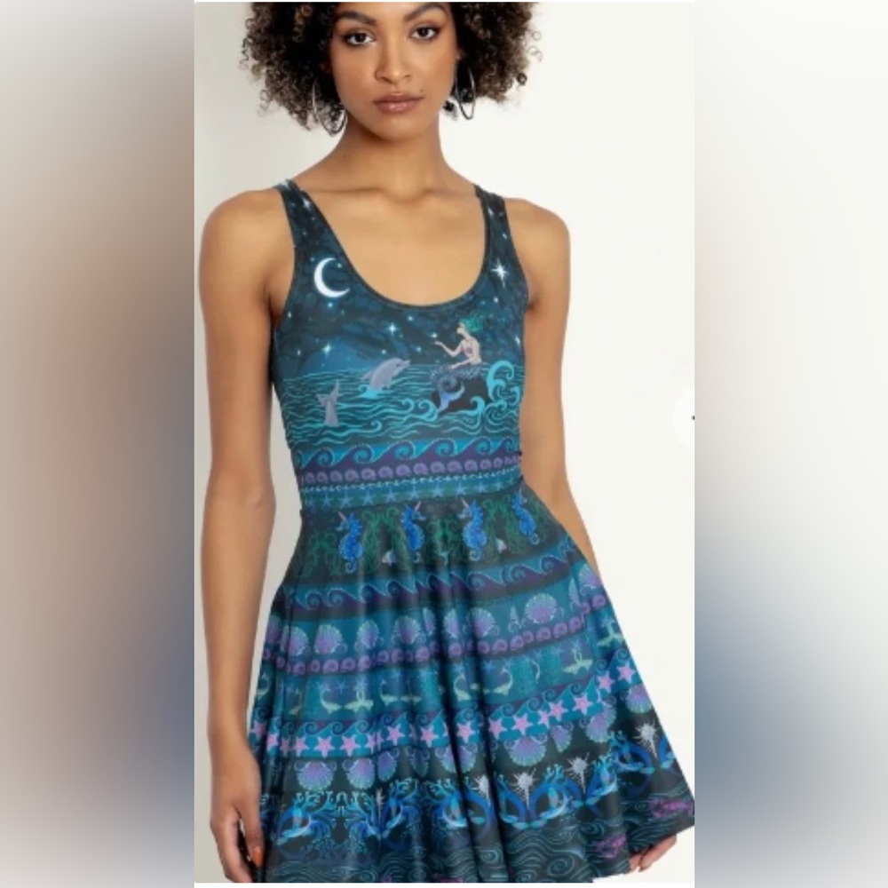 NWT Blackmilk Clothing ocean magic mermaid dress (rare!)